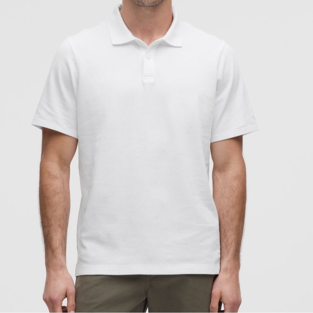 NWT - Lululemon Cotton Pique Short Sleeve Polo Shirt - Large